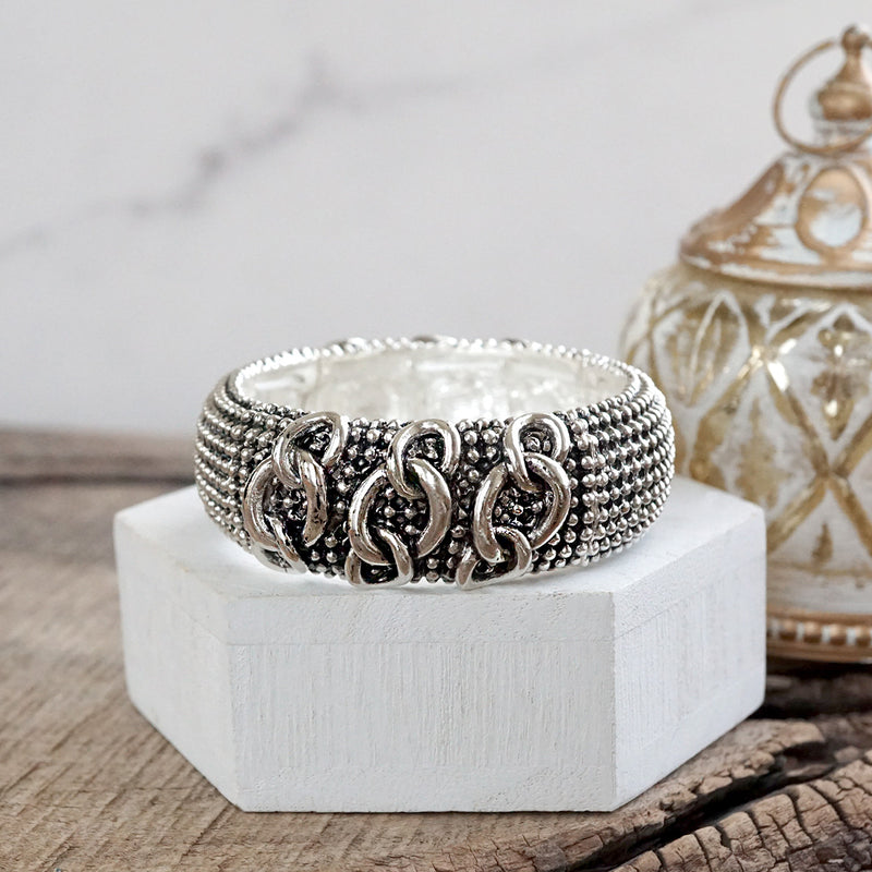 Boho Luxe – Wide Statement Stretch Bangles (6 Styles)