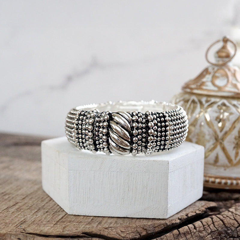 Boho Luxe – Wide Statement Stretch Bangles (6 Styles)