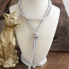 Moonlight Knot – Rhinestone Knotted Rope Tassel Necklace