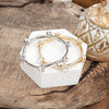 Sparkly clear crystals bangle in Gold Or Silver Tone