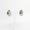 Hammered Teardrop Huggie Earrings - Gold & Silver Tone