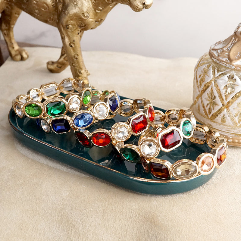 Radiant Array – Statement Stretchy Gem Bangle