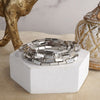 Light Gleam – Set of 5 Reflective Block Bead Bracelets