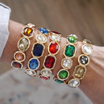 Radiant Array – Statement Stretchy Gem Bangle