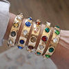 Sparkly Crystal Stretch Bangles – Gold Tone with Color Options