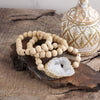 Wooden Beads, Sliced Stone Bracelet Set