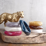 Earth Edge – Square Resin Chunky Statement Bangle