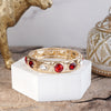 Sparkly Crystal Stretch Bangles – Gold Tone with Color Options