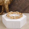 Bold Links – Chunky Chain Stretchy Bracelet - in Gold or Silver