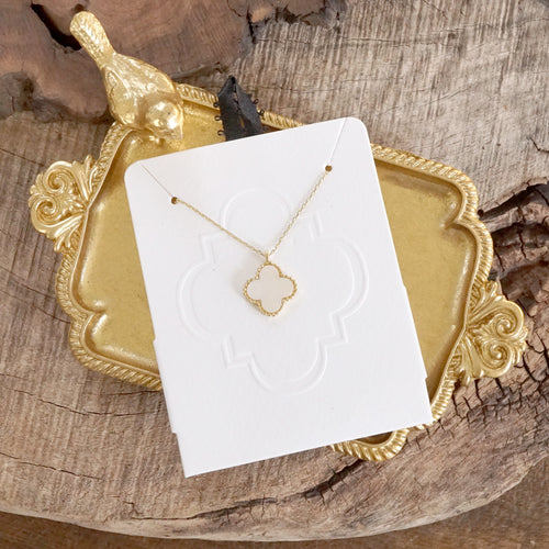 Short Dainty Clover Elegant Gift Necklace