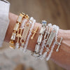 Aurora Gleam – Layered Luxe Bracelet Set