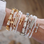 Aurora Gleam – Layered Luxe Bracelet Set