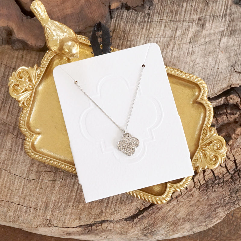 Short Dainty Clover Elegant Gift Necklace