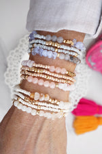 Sunwashed Layers – Dainty Beaded Bracelet Set (4pc)