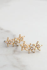 Flower Crowler Earrings