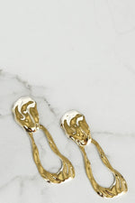 Melting Gold Dangle Earrings