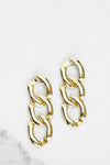 Chunky Chain Gold Earrings