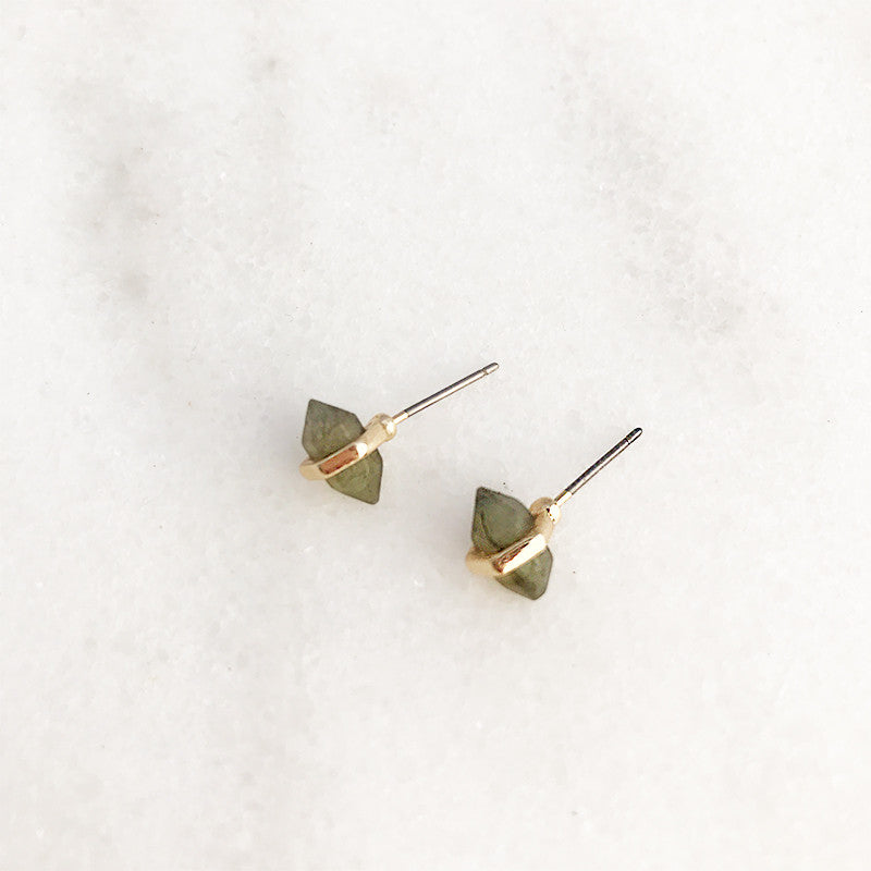 Tiny Semi Precious Stud Earrings
